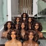 5*5 DD deep wig virgin hair wig 18 inches