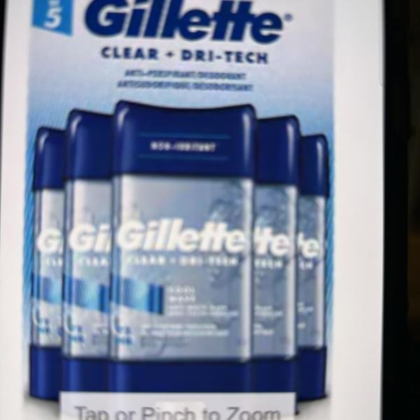 Gillette clear + Dri-Tech cool 5x108g Total 540 g