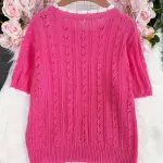 French-Inspired Cream Yellow Women'S Top