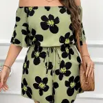Elegant Off-Shoulder Floral Print Jumpsuit
