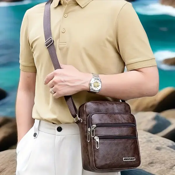 Casual Crossbody Bag, Multi-Layer Fashion Single Shoulder Satchel