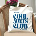 2pcs Cool Aunts Club Tote Bags