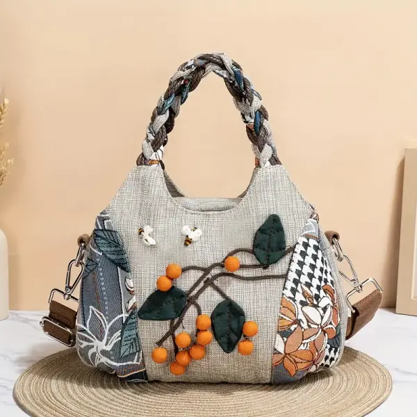 Hobo Style Beaded Handbag