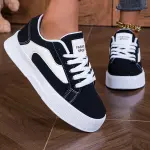 Women's Low-Top Lace-Up Casual Skate Shoes