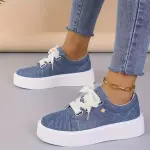 Women's Solid Color Casual Sneakers