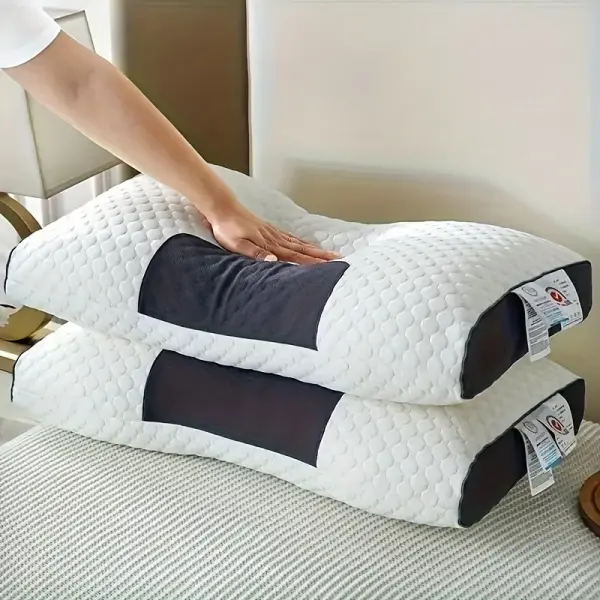 2pcs Knitted Non-Collapse Pillow For Neck Support