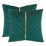 2pcs super soft velvet cushion cover 45x45cm