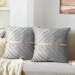 2pcs super soft velvet cushion cover 45x45cm