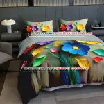 3D Floral Pattern Duvet Cover Set