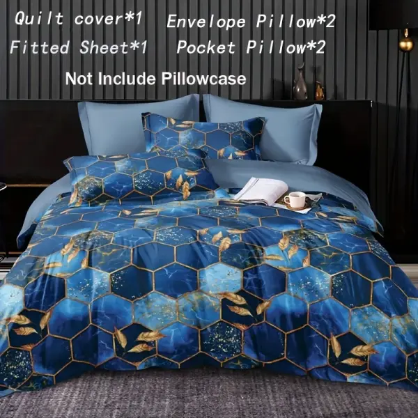 6pcs Bedding Set, Brushed Six-piece Home Fitted Sheet