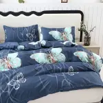 3Pcs100% Polyester 80G Printed Soft Quilt Cover Three-Piece Set
