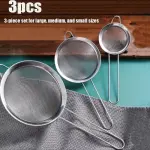 3pcs Stainless Steel Kitchen Strainer Set