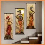 [Home Relaxation] Set of 3 Vintage African Women Wall Art