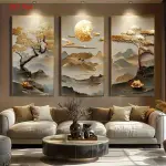 2D Flat, 3pcs Modern Art Decor Canvas Posters