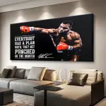 2D Flat, Boxing Theme Motivational Wall Art