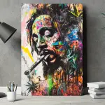 1pc Vibrant Graffiti-Style Canvas Art