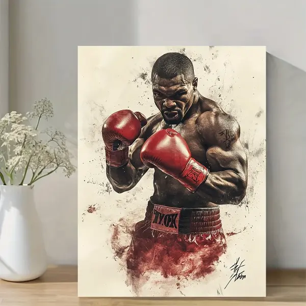 1pc Framed Canvas Painting 29.97x39.88cm Mike Tyson