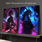 Set of 2 Wooden Framed Canvas