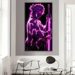 1 Popular Anime Poster Frameless Canvas Print, 40x75cm