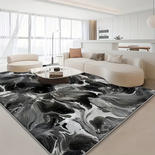 Modern Velvet Area Mat