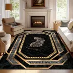 Modern Minimalist Velvet Area Mat