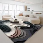 Modern Velvet Area Mat - Soft