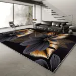 Velvet / 850 Grams / Square Meter Velvet Bohemian Geometric Pattern Entrance Sofa Abstract Art Carpet