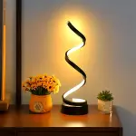 1pc Art Deco Fantasy Spiral Swing Arm Table Lamp