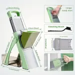 Upgraded Green Mandolin Slicer with Adjustable Thickness