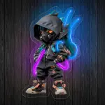 Cool Mecha Ninja Neon LED Wall Light