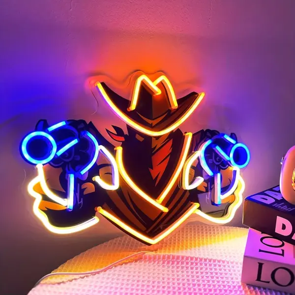 Aiming Guns LED Neon Sign