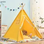 Gmbin Kids Teepee Tent, 1.35M Foldable Playhouse, Indoor/Outdoor