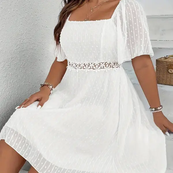 The Elegant Lace Patchwork Dress