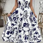 Elegant Off-Shoulder Floral Maxi Dress