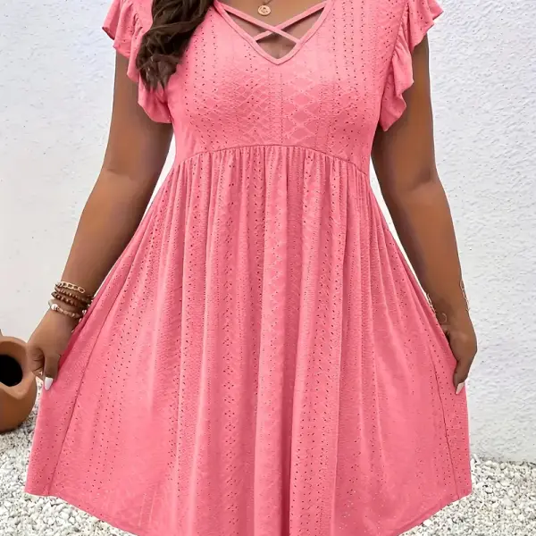 Women's Plus Size Elegant Lavender Dresses